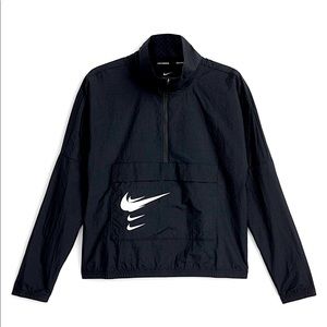NIKE swoosh run cropped windbreaker jacket